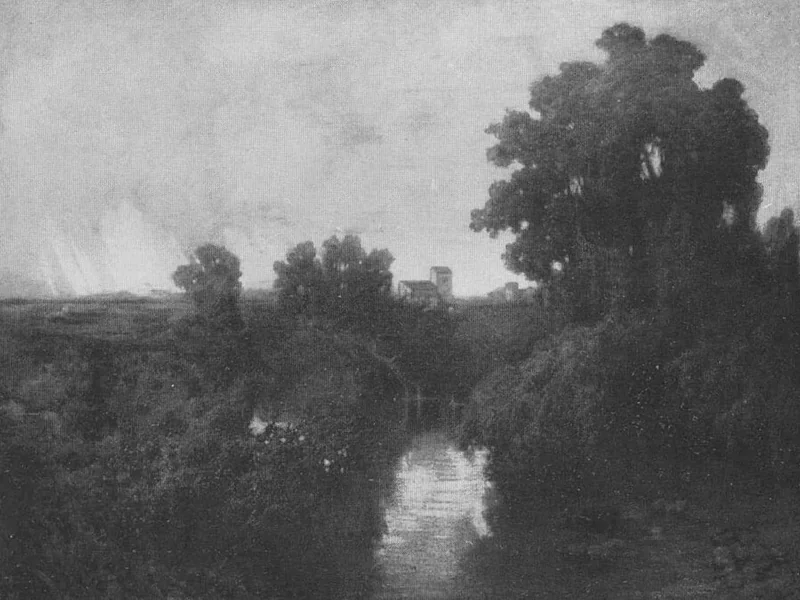 1840-Hans Kugler - Paesaggio della campagna romana